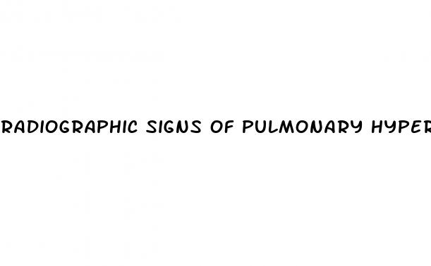 radiographic signs of pulmonary hypertension in dogs