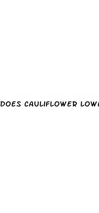 does cauliflower lower blood pressure
