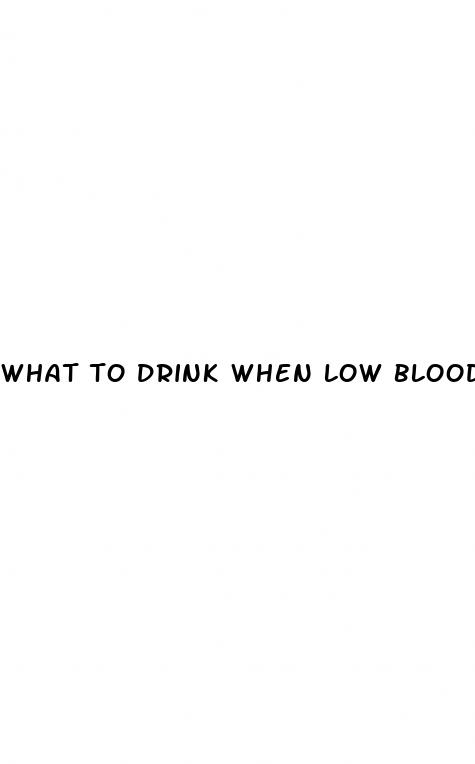 what to drink when low blood pressure