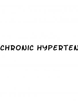 chronic hypertension in pregnancy risk factors