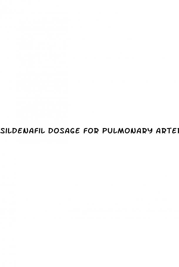 sildenafil dosage for pulmonary arterial hypertension