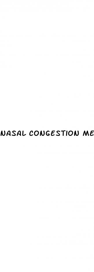 nasal congestion medicine for high blood pressure