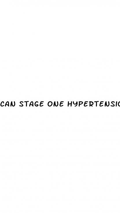 can stage one hypertension be reversed
