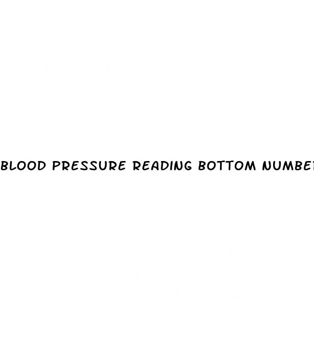 blood pressure reading bottom number high