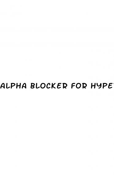 alpha blocker for hypertension