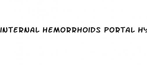 internal hemorrhoids portal hypertension