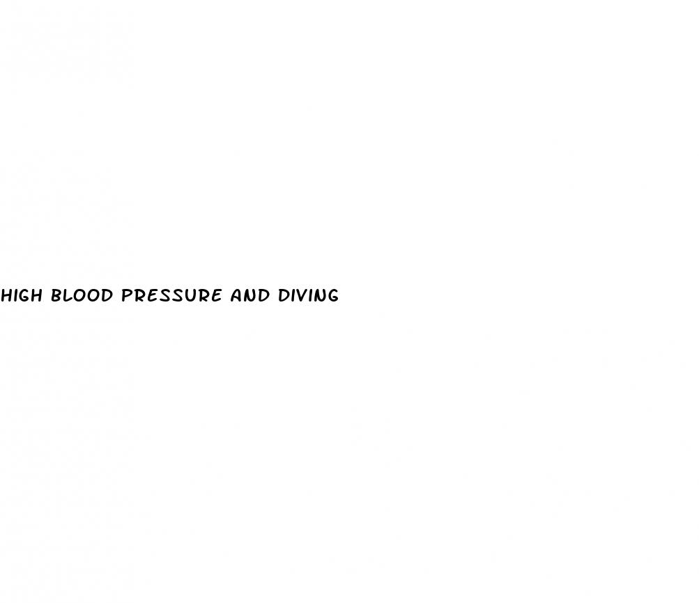 high blood pressure and diving