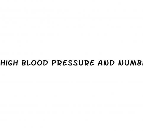 high blood pressure and numbness on left side