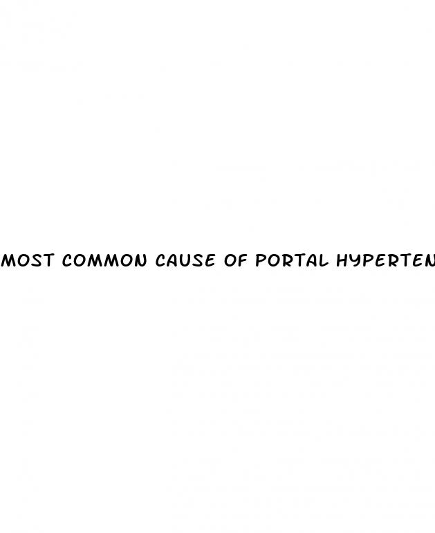 most common cause of portal hypertension