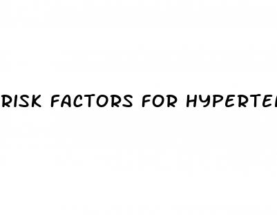 risk factors for hypertension pdf