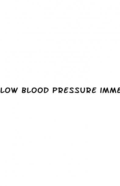 low blood pressure immediate relief