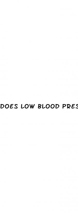 does low blood pressure cause blurred vision