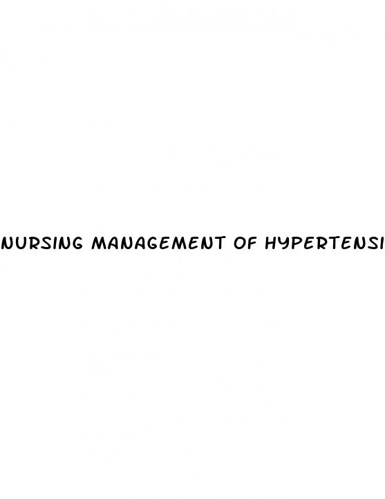 nursing management of hypertension pdf