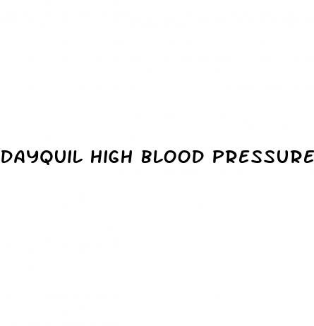dayquil high blood pressure medication