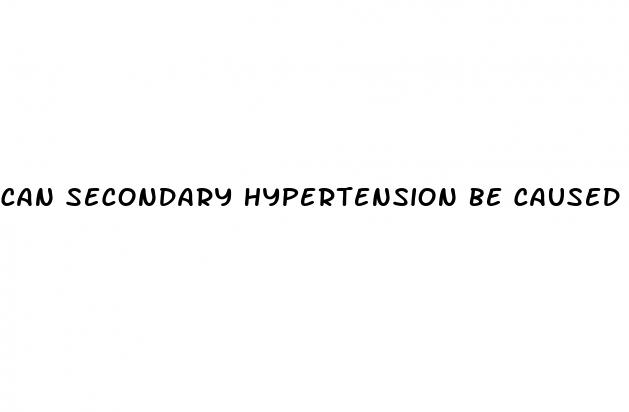 can secondary hypertension be caused by medications