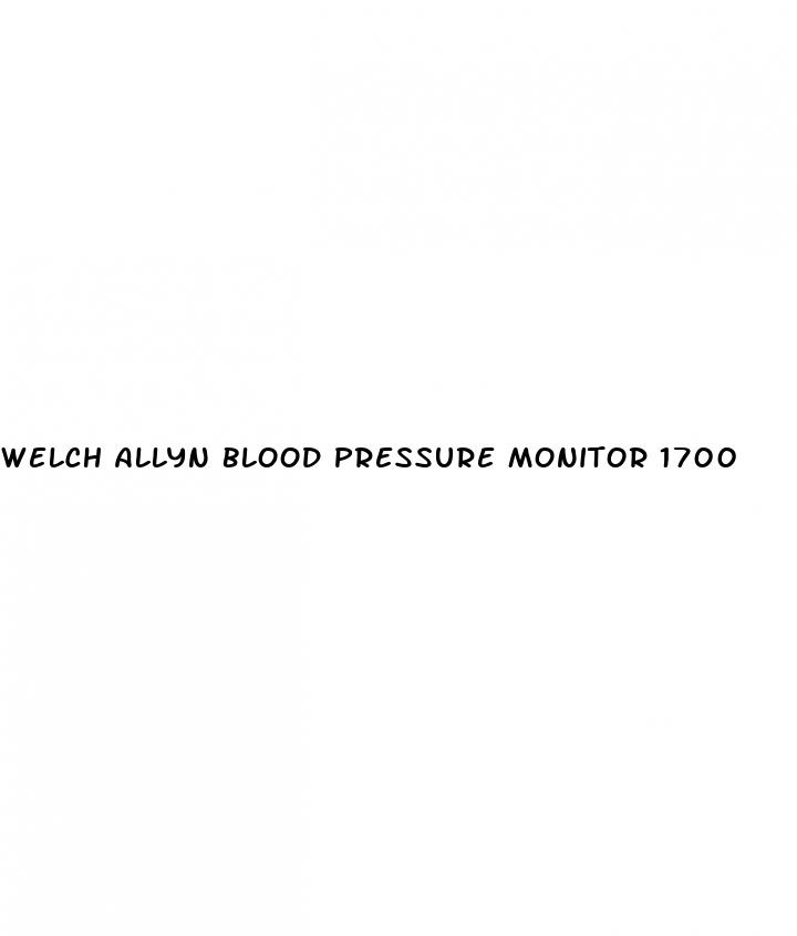 welch allyn blood pressure monitor 1700