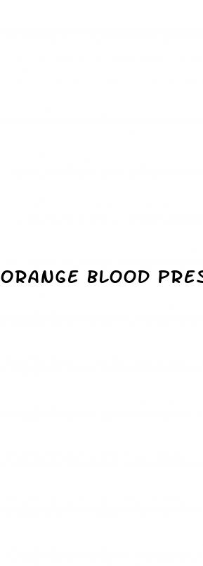 orange blood pressure pill