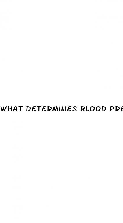 what determines blood pressure