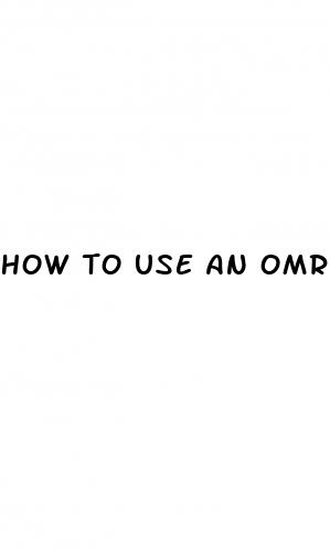 how to use an omron blood pressure monitor