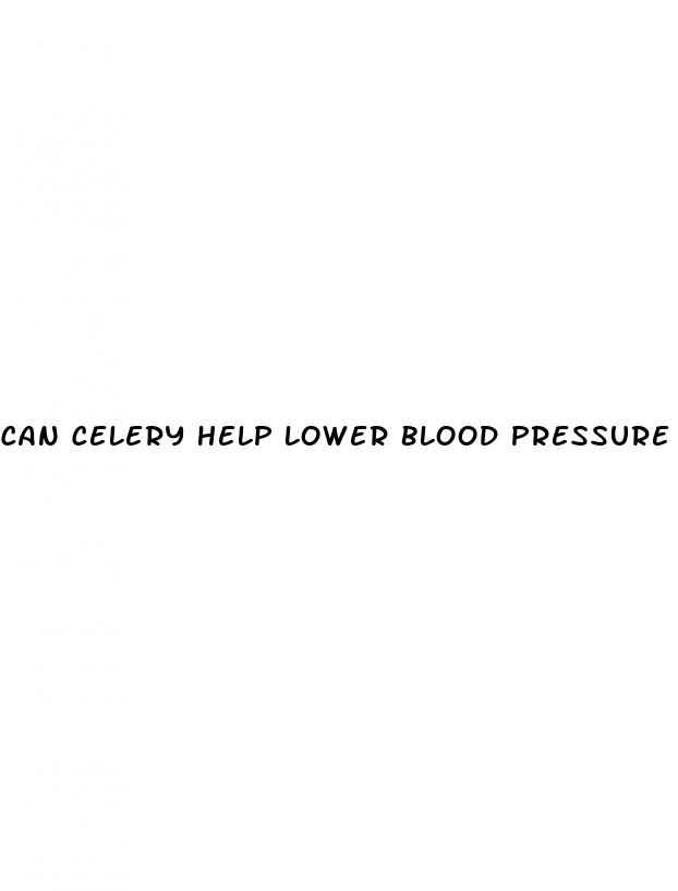 can celery help lower blood pressure