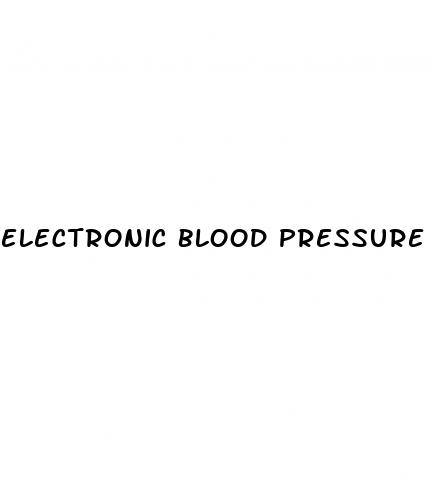 electronic blood pressure monitors