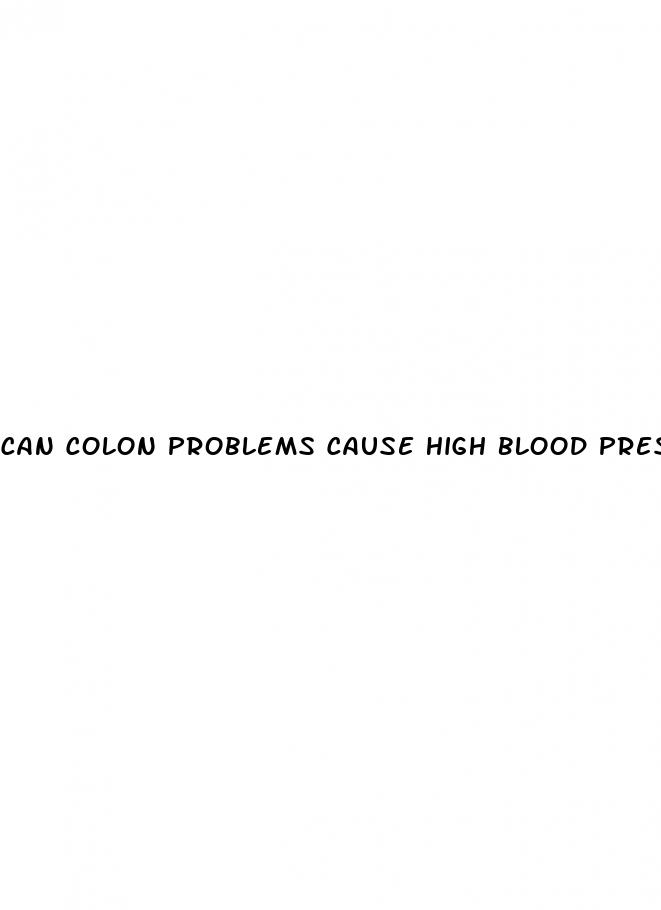 can colon problems cause high blood pressure