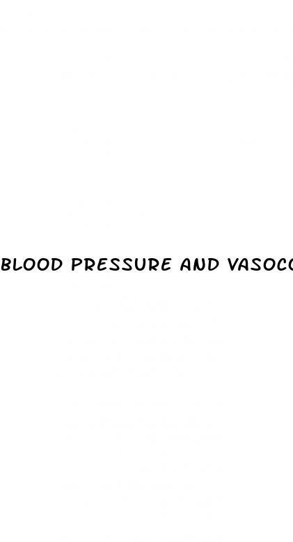 blood pressure and vasoconstriction