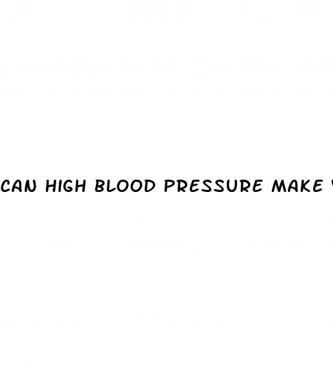 can high blood pressure make you vomit