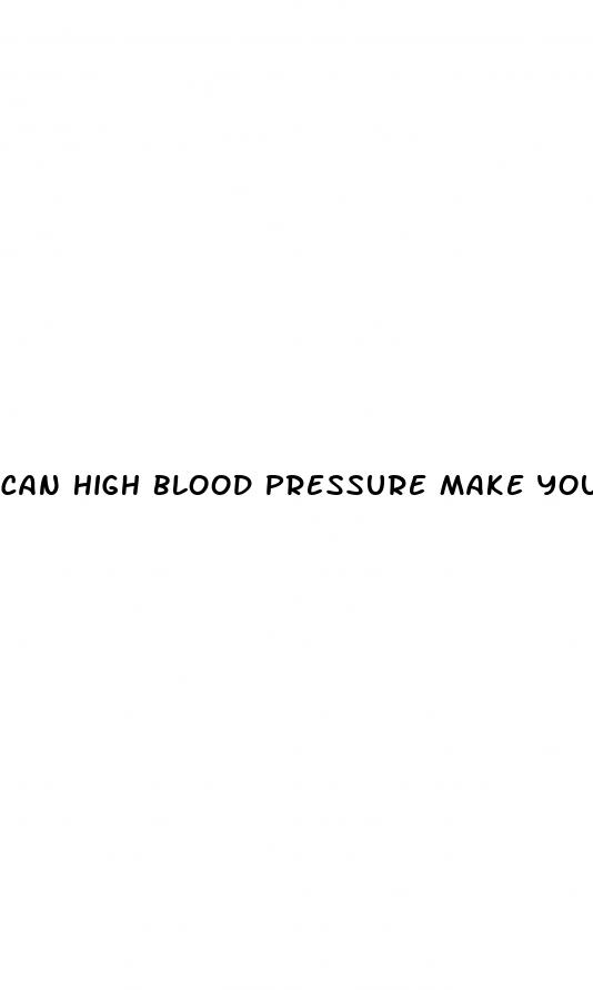can high blood pressure make you feel light headed