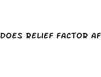 does relief factor affect blood pressure