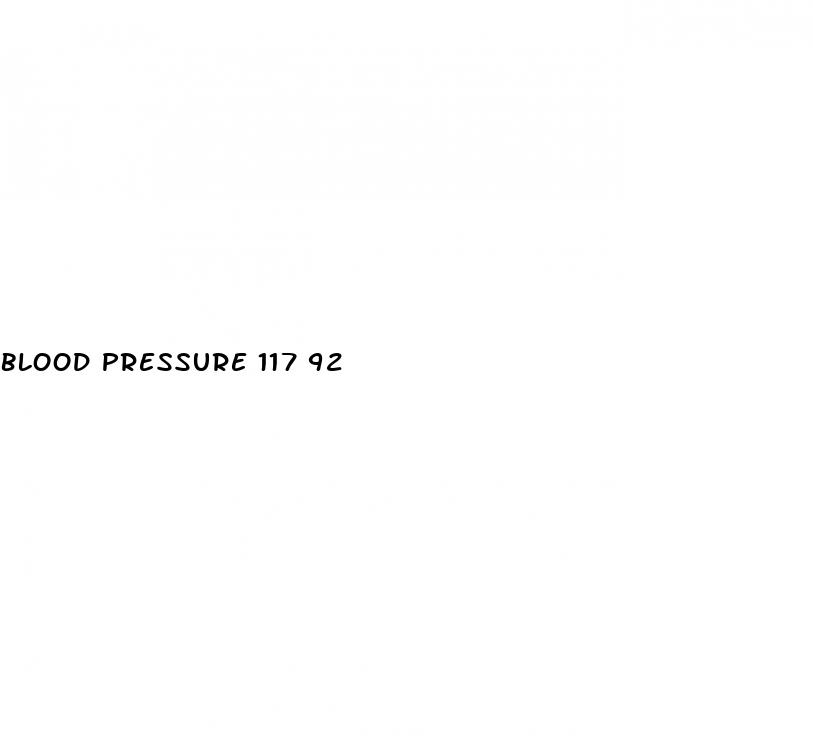 blood pressure 117 92