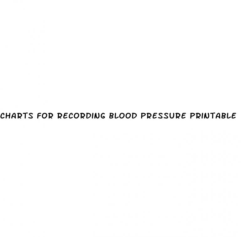 charts for recording blood pressure printable