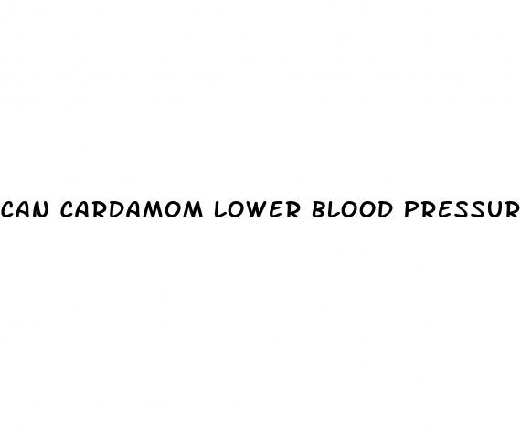 can cardamom lower blood pressure