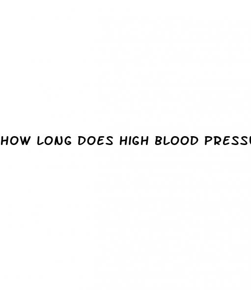 how long does high blood pressure last after surgery