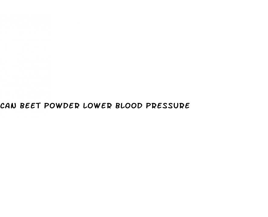 can beet powder lower blood pressure