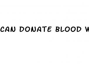 can donate blood with high blood pressure