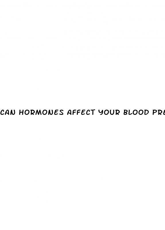 can hormones affect your blood pressure