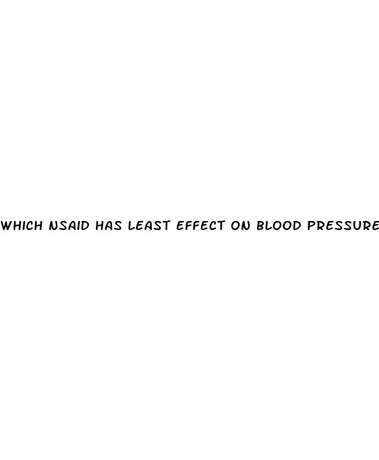 which nsaid has least effect on blood pressure