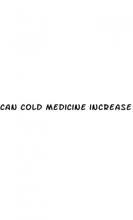 can cold medicine increase blood pressure