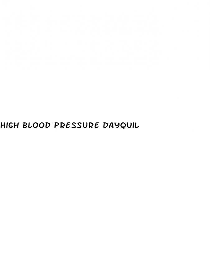 high blood pressure dayquil