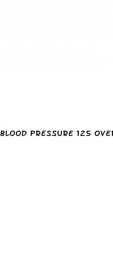 blood pressure 125 over 65