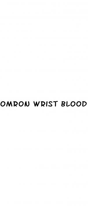 omron wrist blood pressure monitor