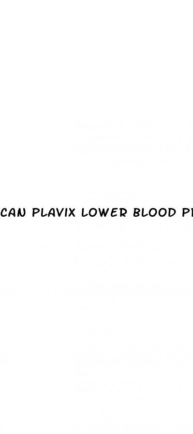 can plavix lower blood pressure