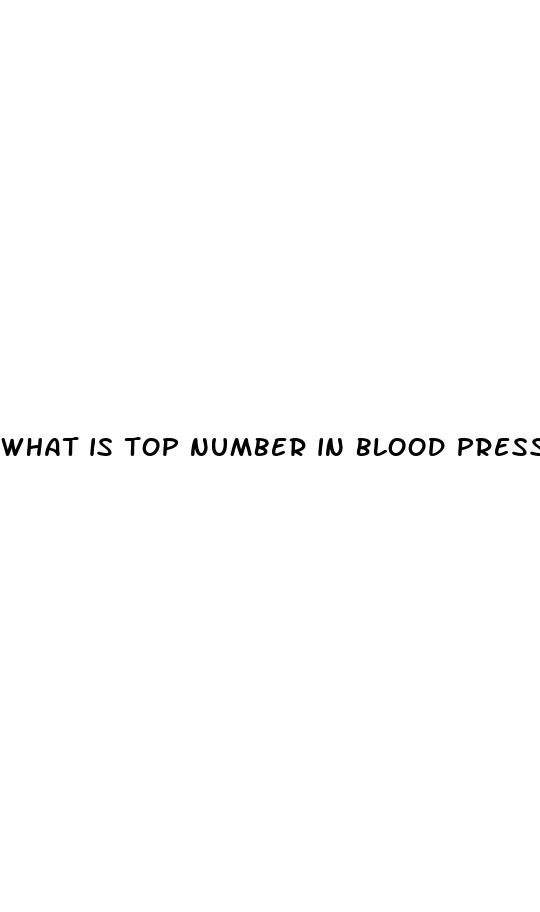 what is top number in blood pressure