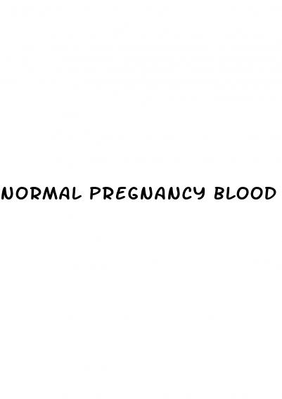 normal pregnancy blood pressure range