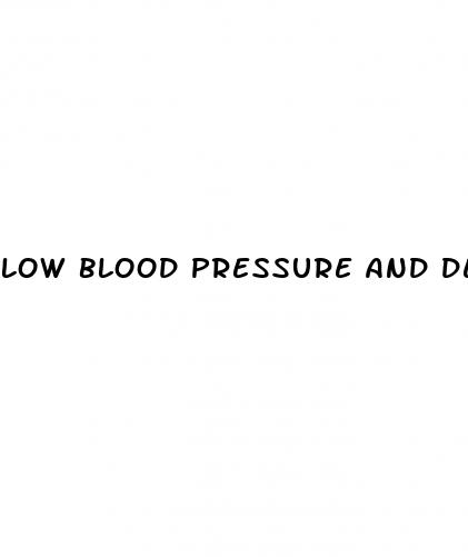 low blood pressure and dementia