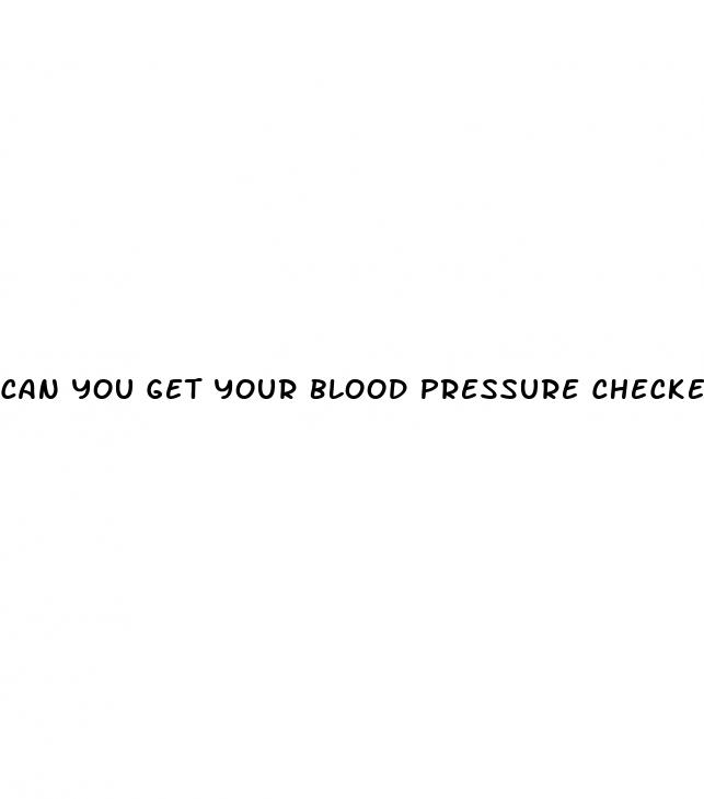 can you get your blood pressure checked at a pharmacy