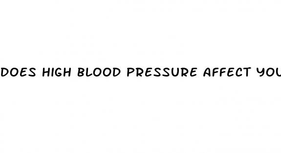 does high blood pressure affect your kidneys