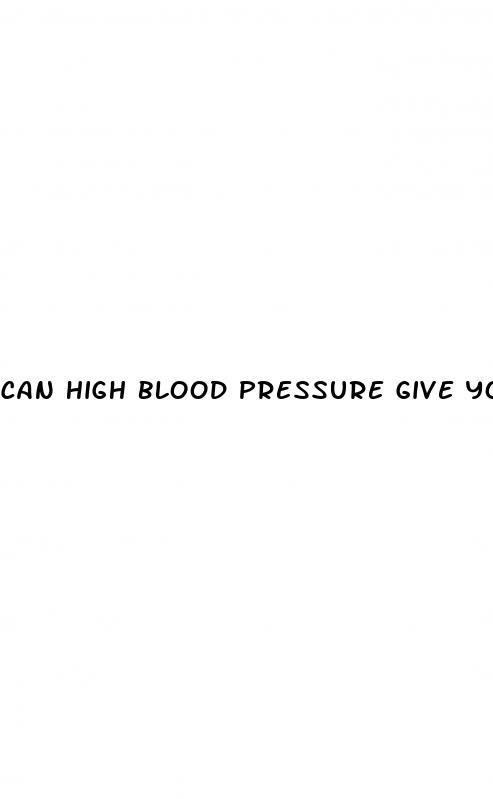 can high blood pressure give you a nosebleed