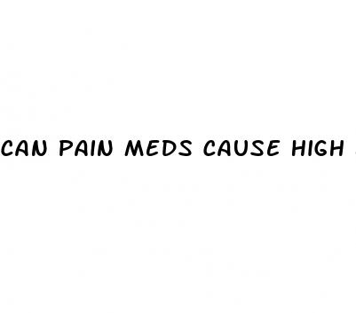 can pain meds cause high blood pressure